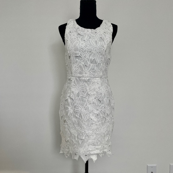 Astr Dresses & Skirts - ASTR The Label White Eyelet Dress, Sleeveless, Size M, EUC - Stunning!